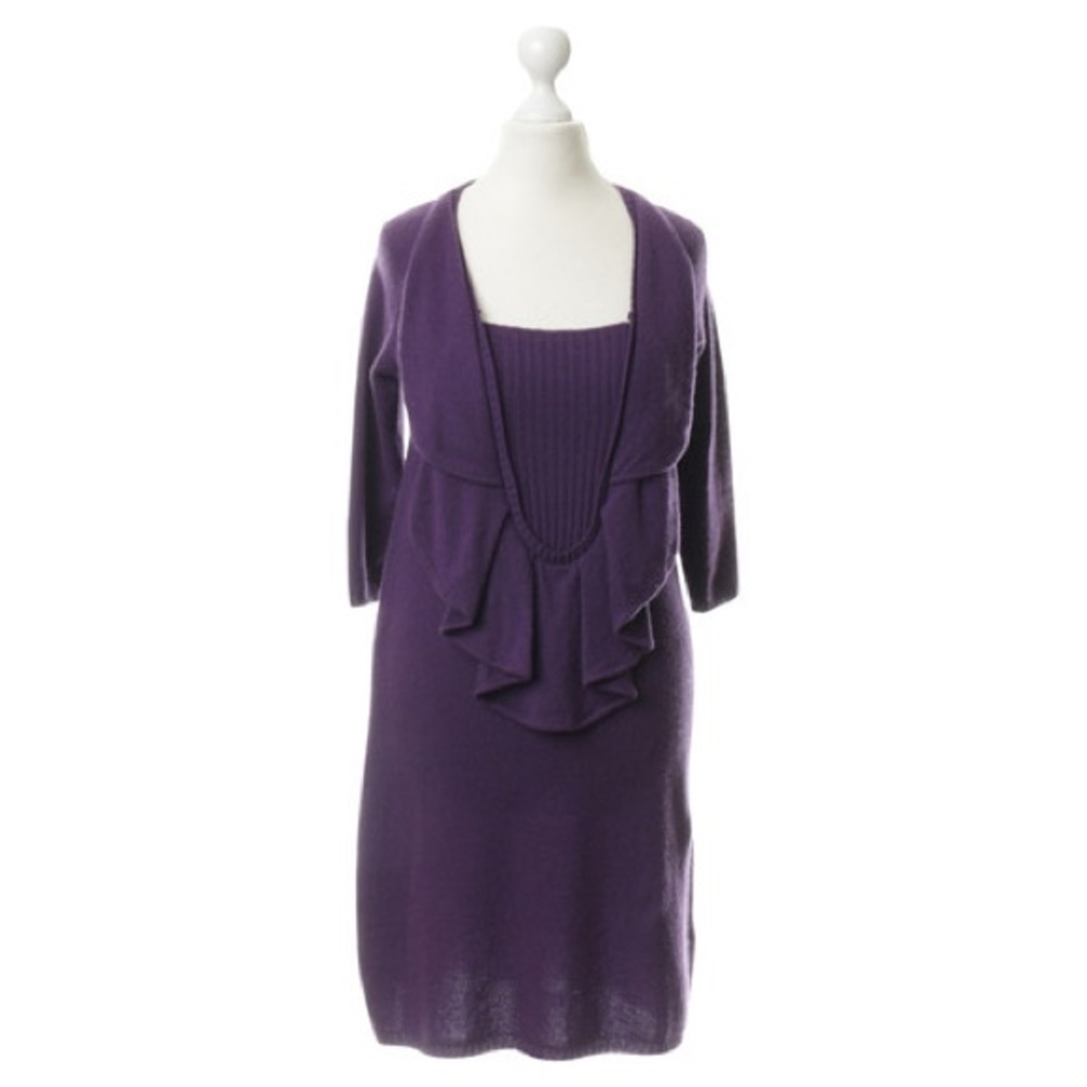 Hoss Intropia Cashmere mi-lenght dress in purple size M